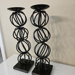 Set of 2 Candle Holders 18"Tall