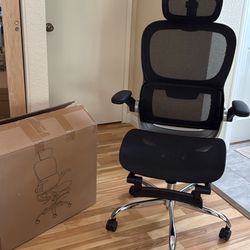 Ergonomic Office Chair with Footrest