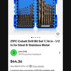 Kobalt (21pc) Drill Bit Set