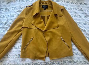 Mustard yellow suede jacket