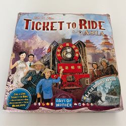 Days of Wonder Ticket To Ride Asia Map Collection