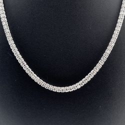 10k Gold Necklace 24” White Gold Ice Chain 3.5mm 22.8grams 153047 2