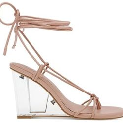 Wild Pair Santeago Strappy Wedge Heels - Size 9