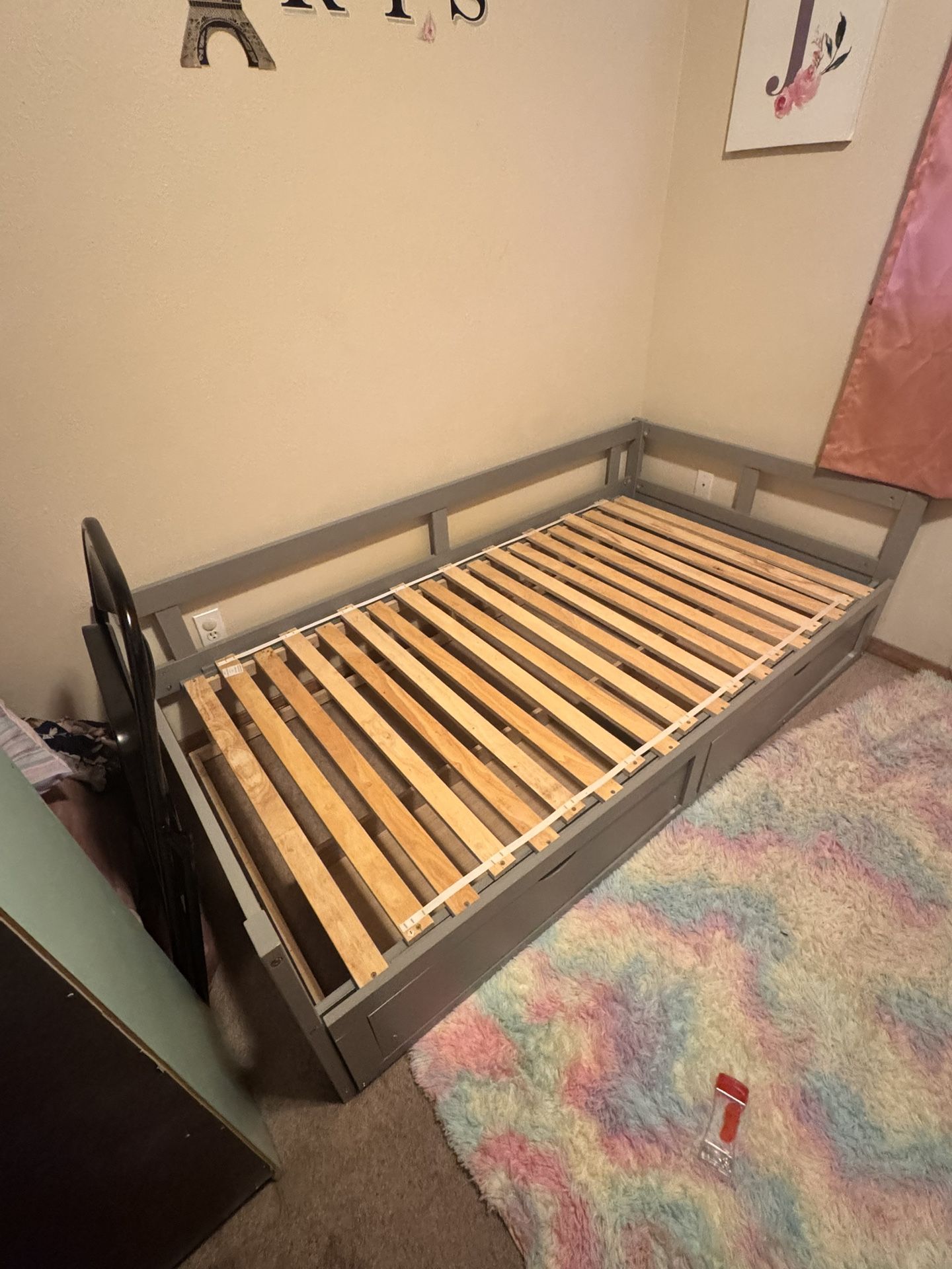 Daybed With Trundle Bed And Drawers