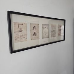Illustration Leonardo da Vinci Print Framed Artwork IKEA