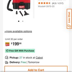 M18 FUEL PACKOUT 18-Volt Lithium-Ion Cordless 2.5 Gal. Wet/Dry Vacuum (Vacuum-Only)