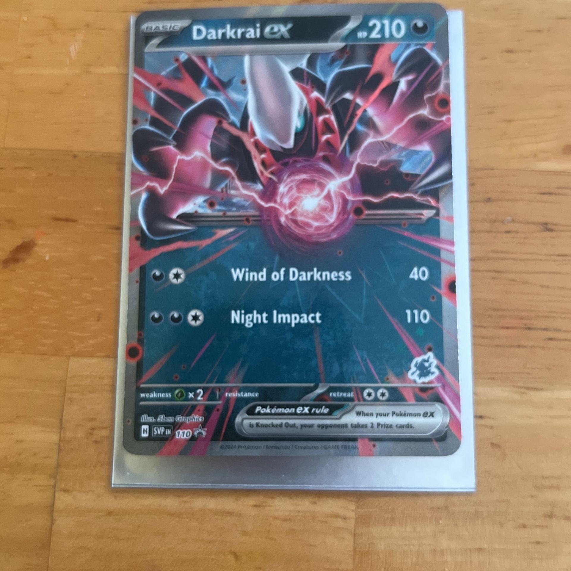 Darkrai ex | SVP 110 | Pokemon Battle Academy 2024 Promo MINT CONDITION