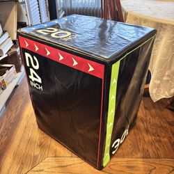 3-in-1 Plyo Box – Plyometric Jump Box with Durable High-Density Foam Core and Non-Slip Surface for Box Jumps, Squats, and Home Gym Workouts