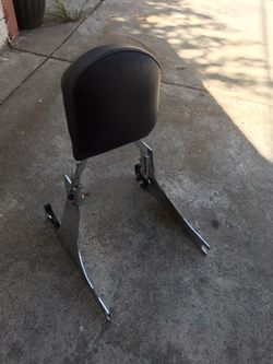 Detachable Harley Davidson leather back rest