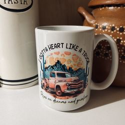 Heart Like A Truck Coffee Mug