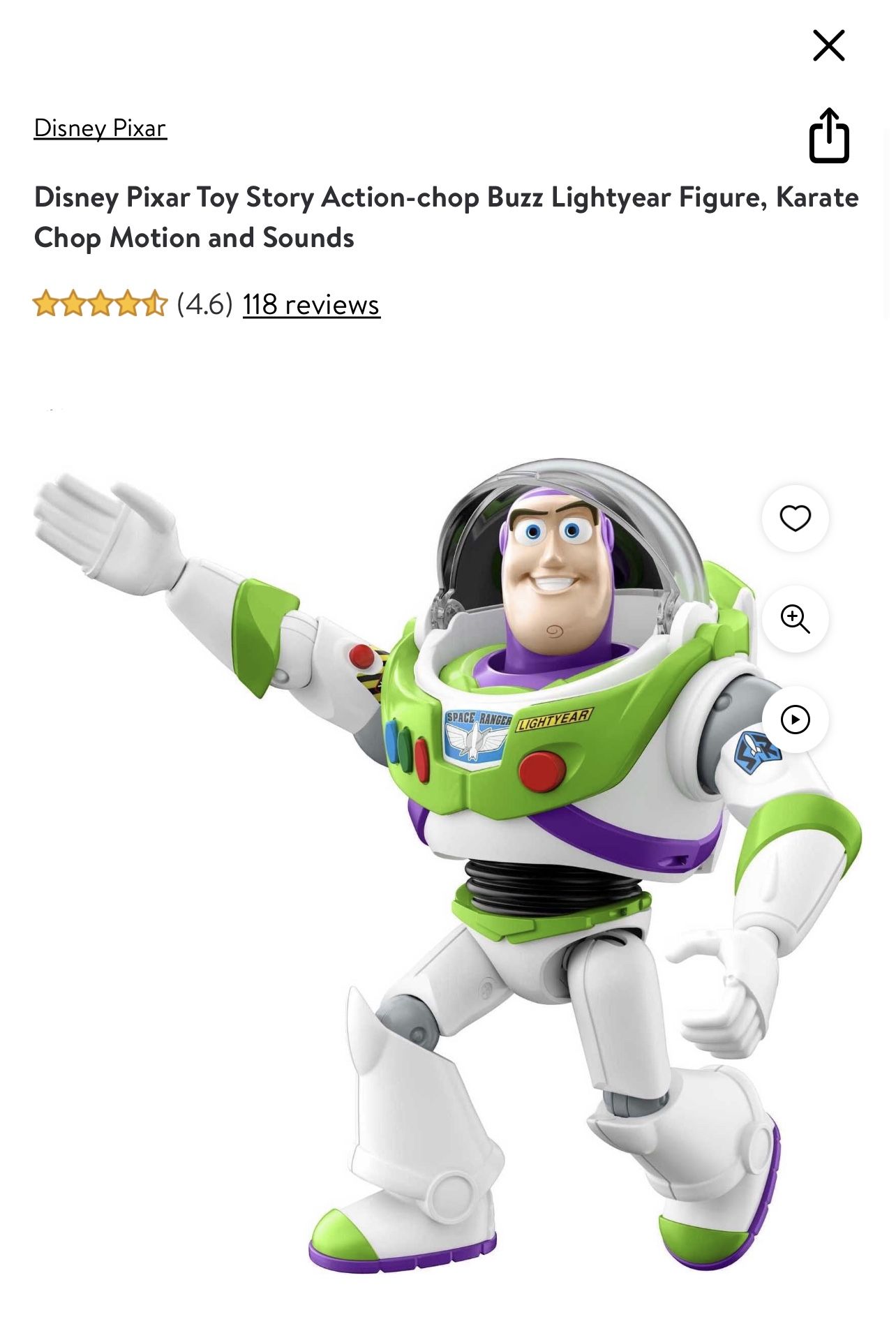 Toy Story Action Chop Buzz Light year Figure