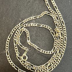 Figaro chain necklace gold tone. Approximately 24 inches. As is. No returns. Happy to bundle. Make me an offer I can’t refuse.  Please feel free to as