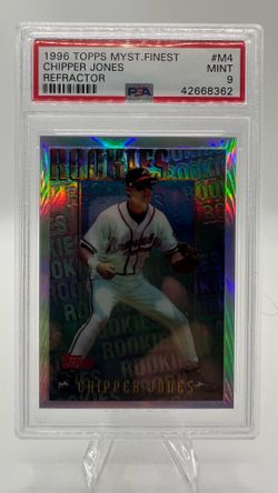 1996 Topps Mystery Finest Chipper Jones Refractor #M4 PSA 9