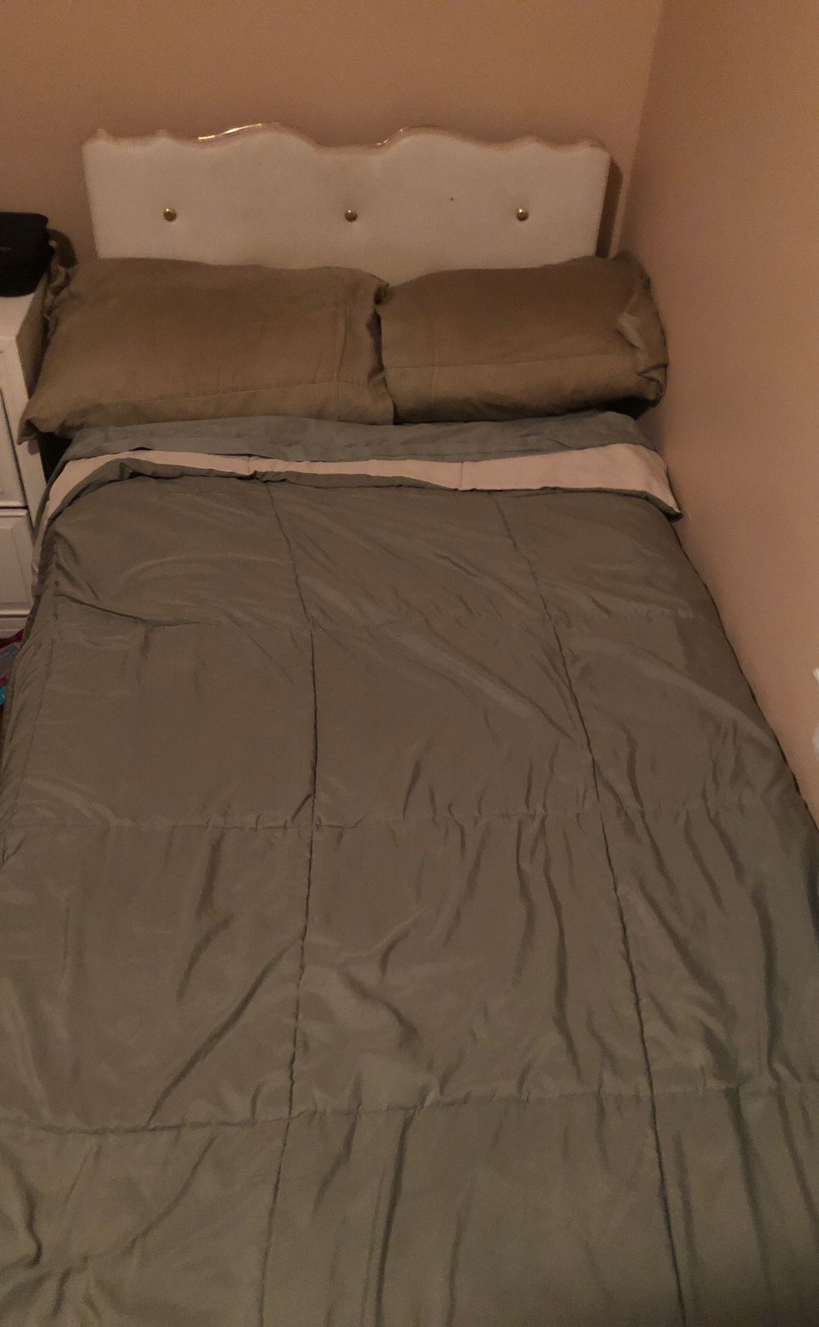 Twin size fully-furnished bed