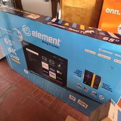65" 4k ROKU SMART TV ELEMENT + 3 YEAR REPLACEMENT PLAN BY TARGET