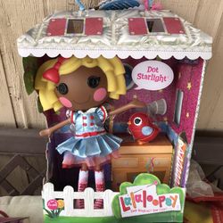 New Lalaloopsy Dot Starlight Full Size Doll w/ Pet Bird 10th Anniversary 