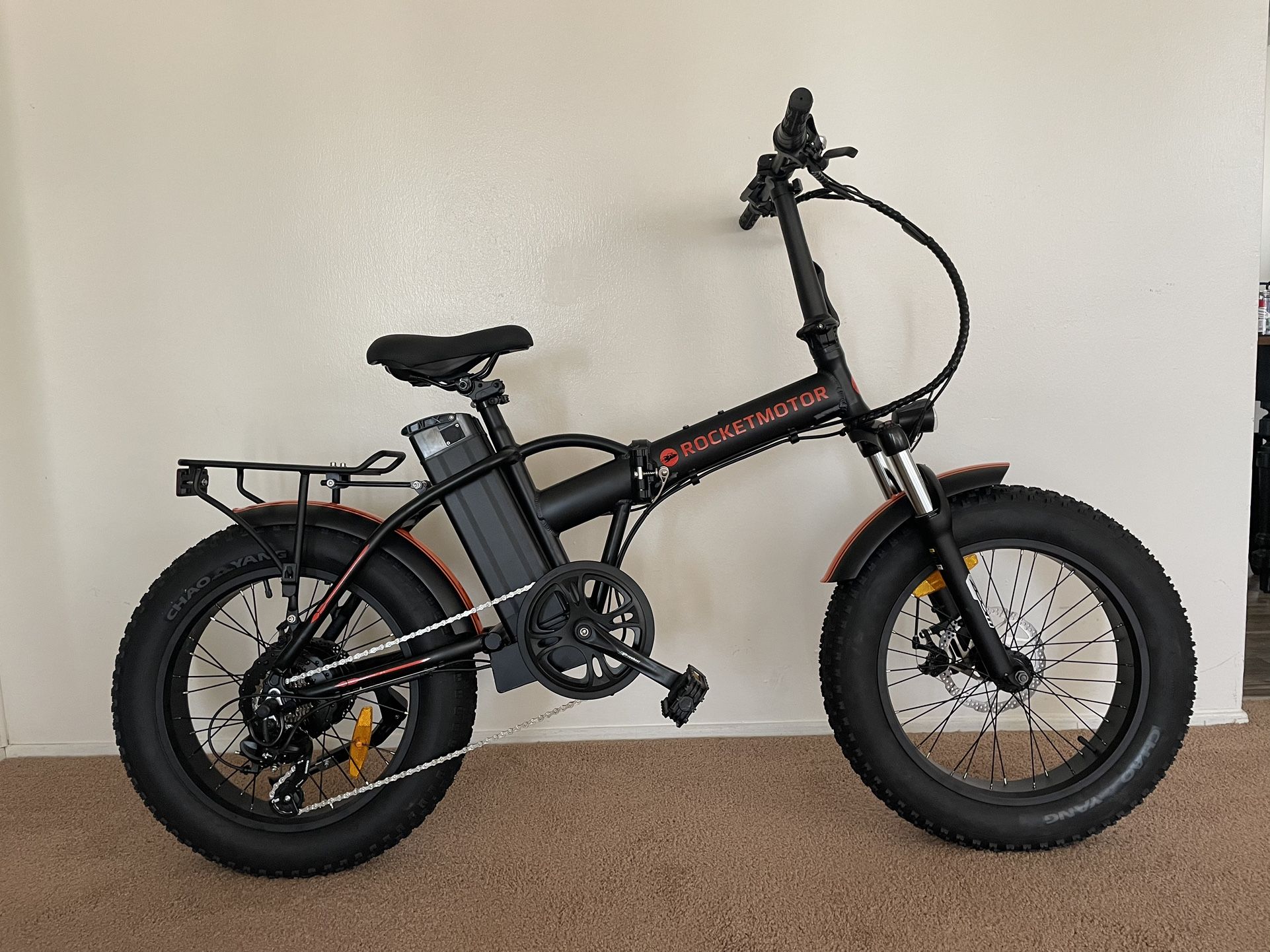 Rocketmotor 500w Fat Tire Folding Electric Bike   