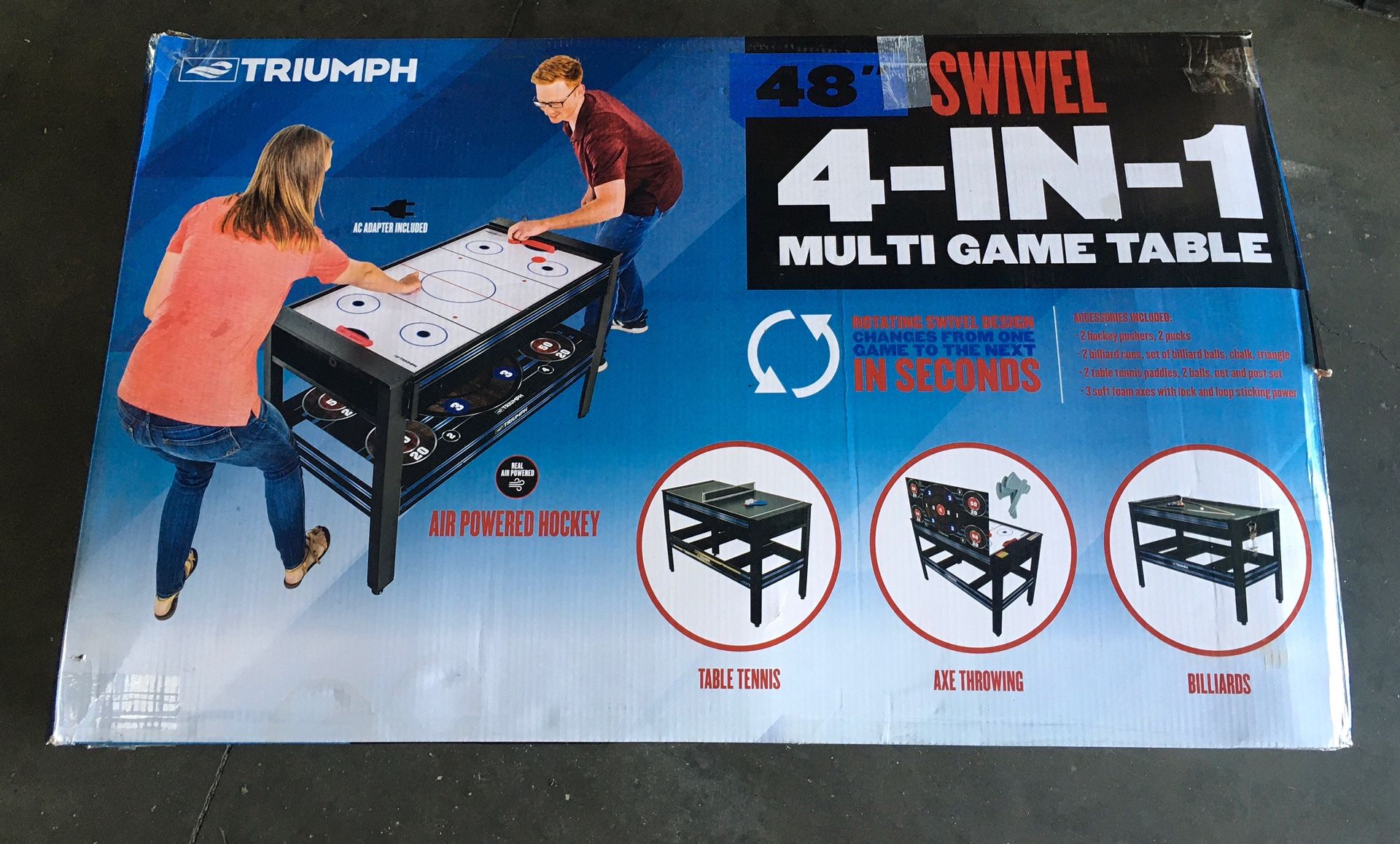 Triumph 48” Swivel 4 In 1 Multi Game Table
