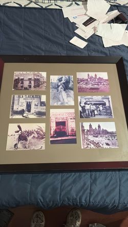 Framed Vintage Mexico Photo Collage