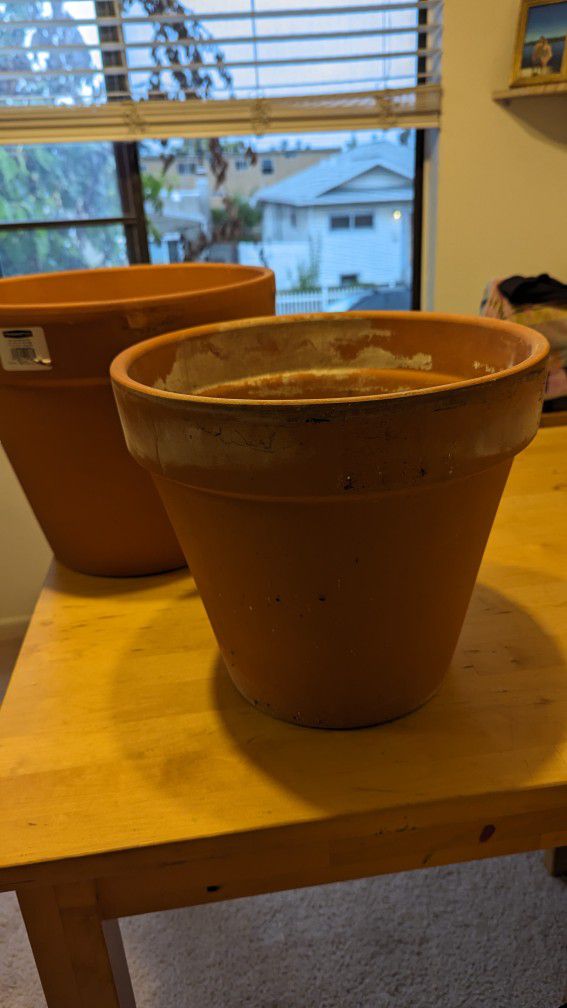 14" Terra Pot, Flower Pot (2)
