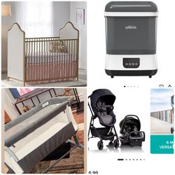 Baby Items Crib Bassinet Sterilizer Stroller 