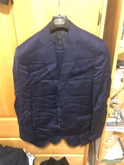 Stefano Ricci Navy Wool Two-Piece Suit