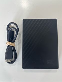 WD 5TB My Passport, Portable External Hard Drive, Black, backup software with defense against ransomware, and password protection, USB 3.1/USB 3.0 com