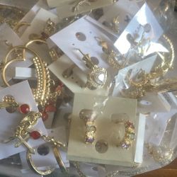 Gold Plated Earrings  14k 100 pieces
