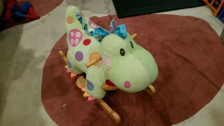 Kids plush rocking toy
