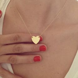 ONE LEFT Beautiful NEW Solid Heart Pendant Charm Women’s Fashion Jewelry Necklace