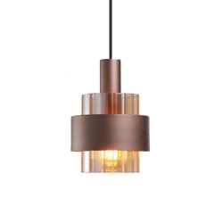 Lighten Chance Modern Pendant Light Kitchen Island, 7.3" Mini Hanging Lamp Over Sink, Adjustable Cord Chandelier Ceiling Lighting Fixtures With Amber 