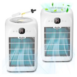 Aircillin Air Purifiers for Home Large Room, 2-Pack white