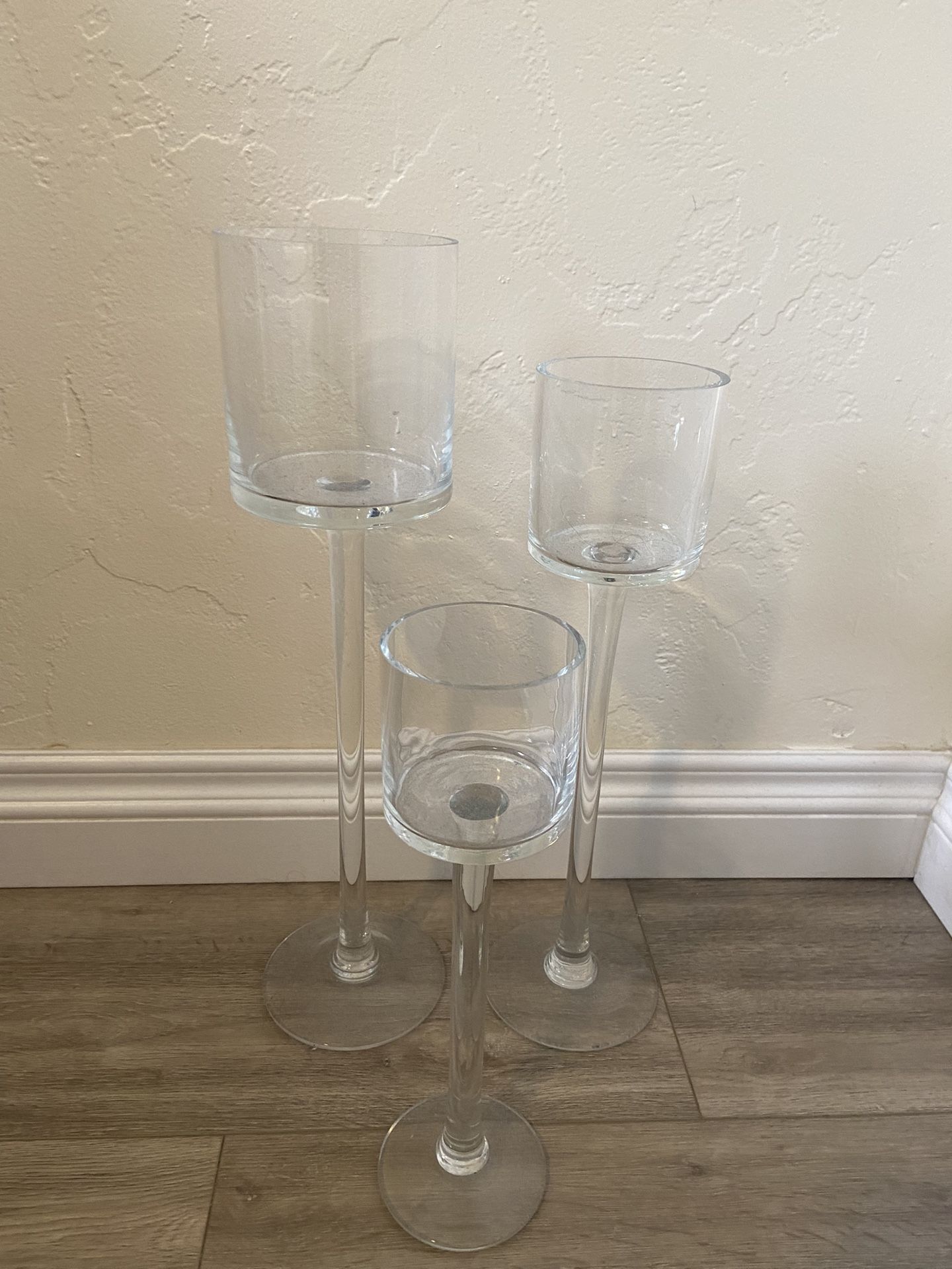Glass Candle Holders 