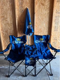 Corona chairs with umbrella