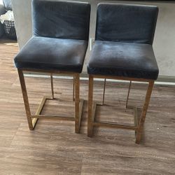 Grey Bar Stools 