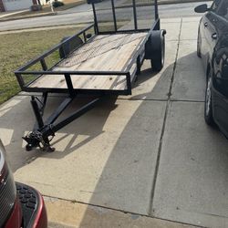 Tow Utility Trailer, Black, 5x10