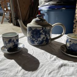 Tea Cup And Tea Kettle For Green Tea 