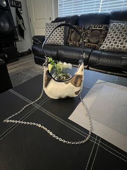 Cow Print Mini Hand Bag