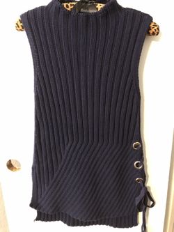 Navy blue Jennifer Lopez sweater