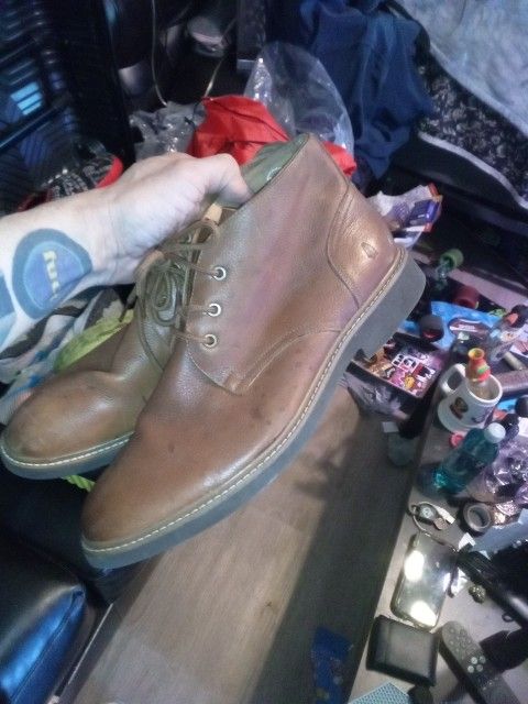 Hush Puppies Leather Dress Shoes US Men's 13