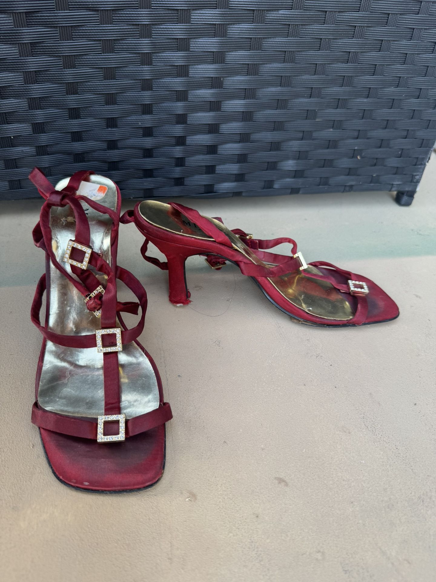 Red And Gold Heels