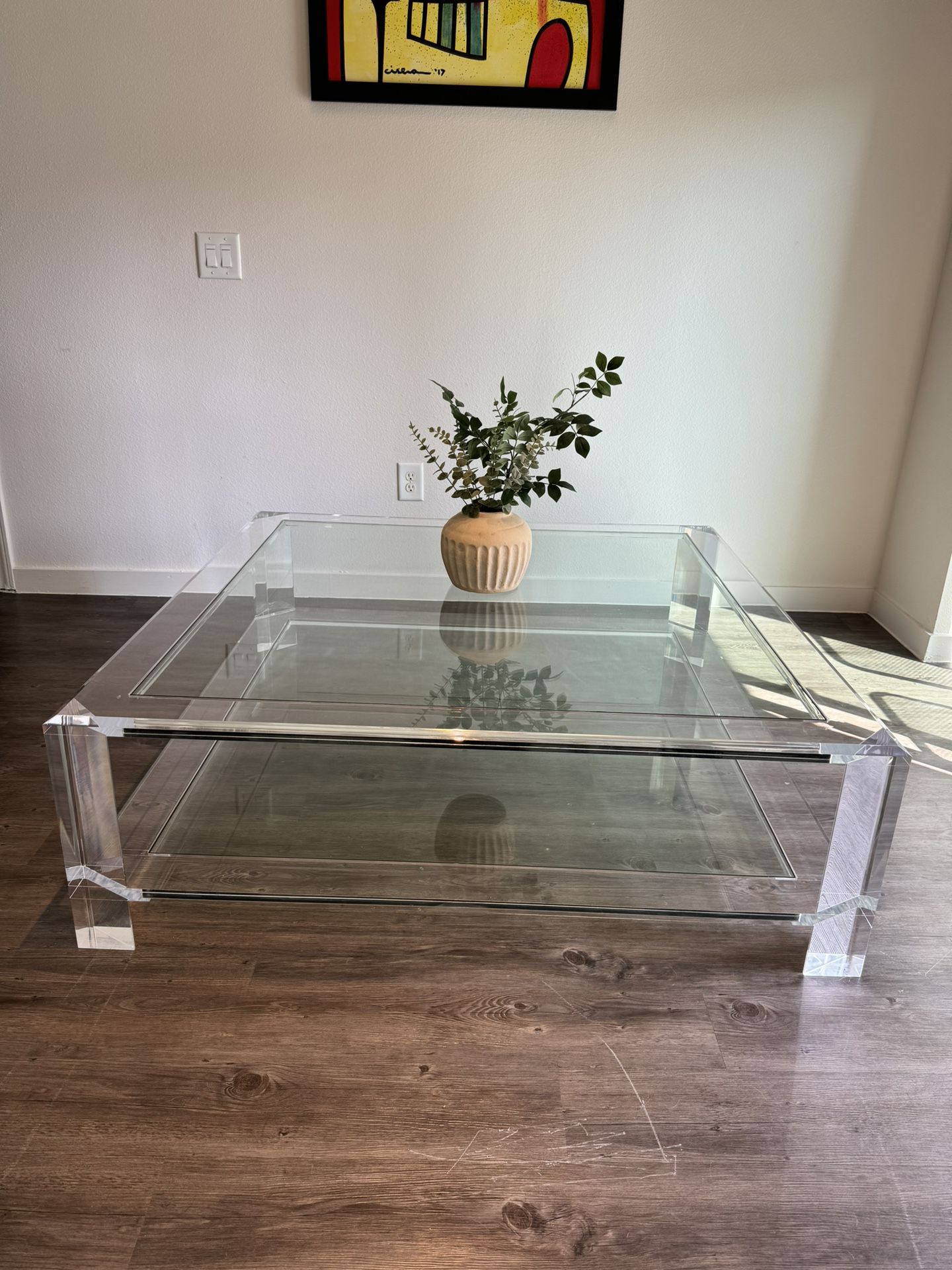 Glass & Acrylic Coffee table  