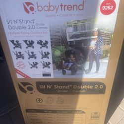 New And Sealed Baby Trend Sit N Stand Double 2.0 Stroller