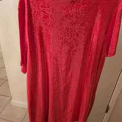 New womans size 2x shimmer dress (95%rayon 5%spandex Lining 100%Polyester)

