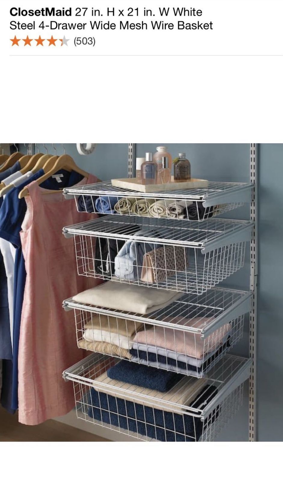 Closetmaid Metal Drawers