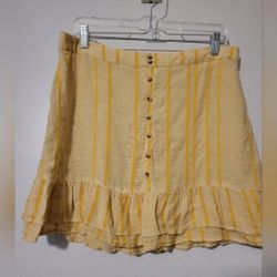 American Eagle Mini Skirt With Bottom Ruffle Size L