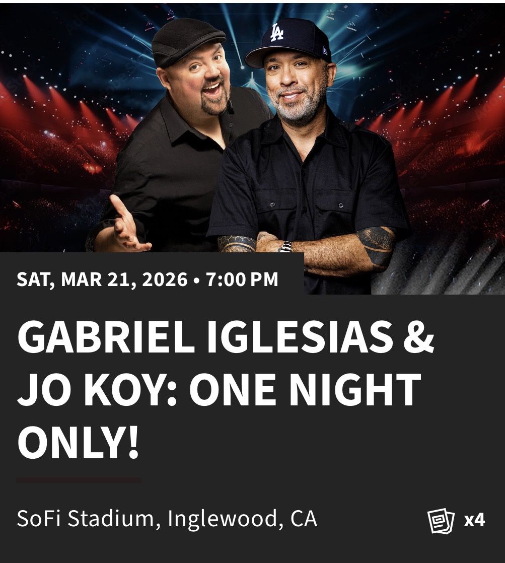 Gabriel Iglesias & Jo Koy: One Night Only!