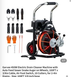 Garvee 450W Electric Drain Cleaner Machine