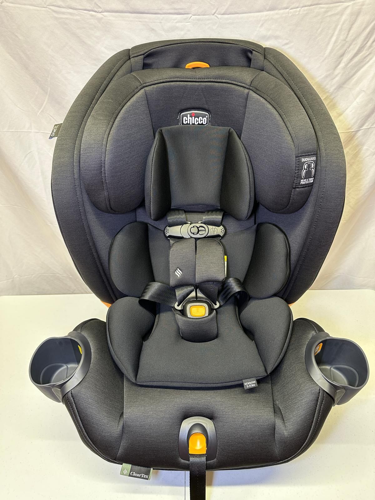 Chicco OneFit ClearTex All-in-One Car Seat Obsidian