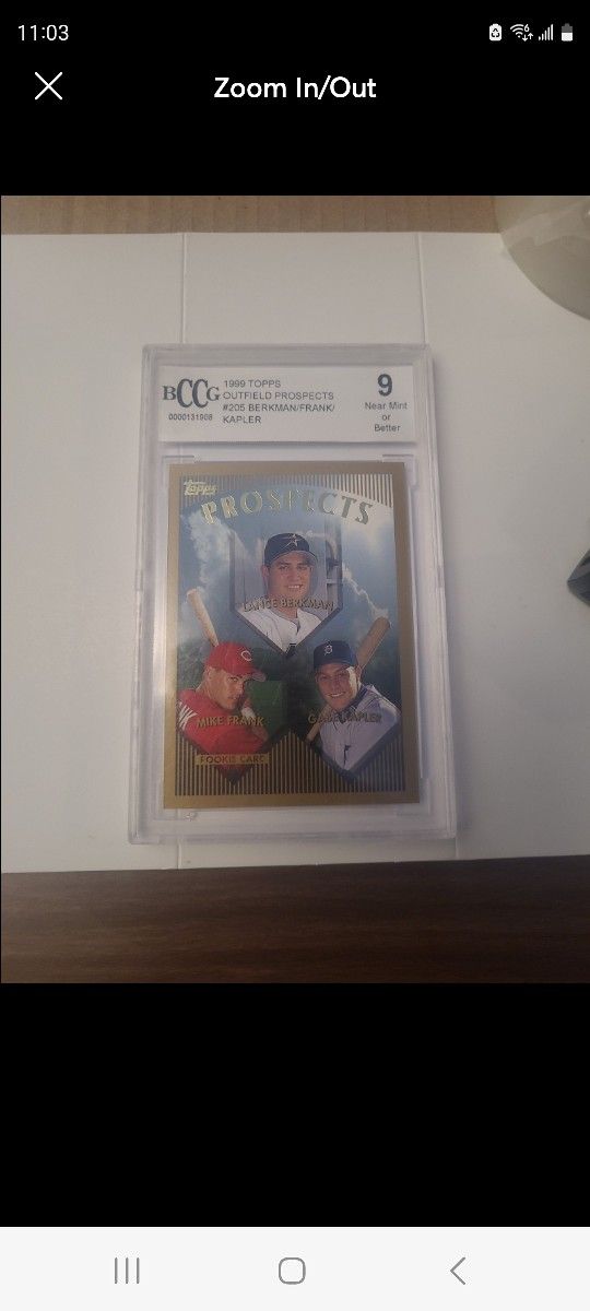 1999 Topps Chrome PROSPECTS REFRACTOR Lance Berkman Mike Frank Gabe Kapler #205